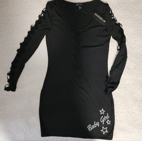 NWT Dolls Kill Sexxy Baby Girl, Cut Up Mini Dress - Picture 8 of 16